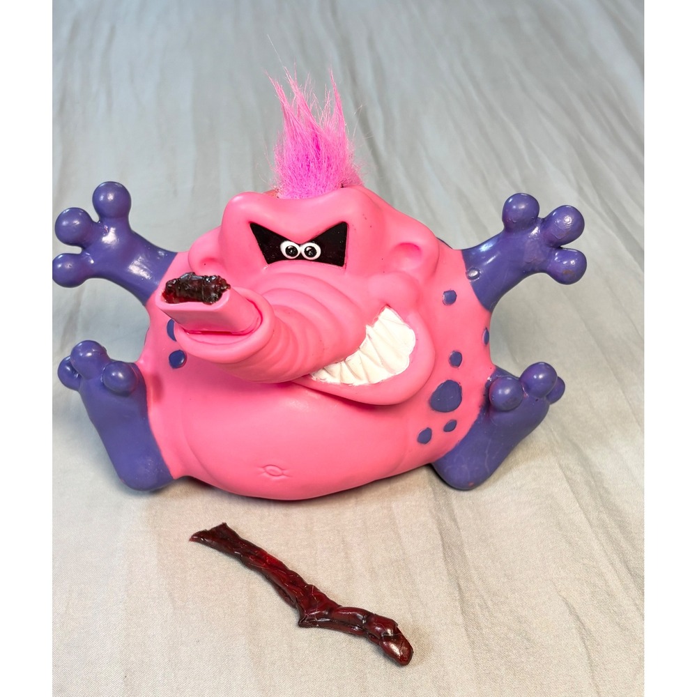 Vintage 1993 galloob razz blasters monster toy flumber Flub pink lgti